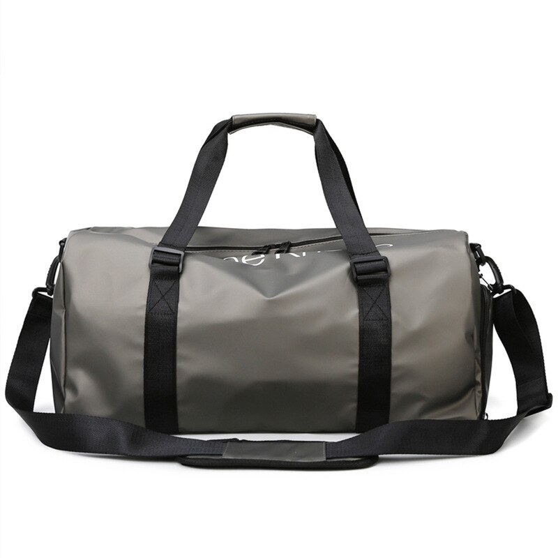 Waterdichte Oxford Sport Sporttas Mannen Weekender Plunjezak Overnight Bagage Tas Schoen Zakken Voor Reizen Unisex: Dark Gray