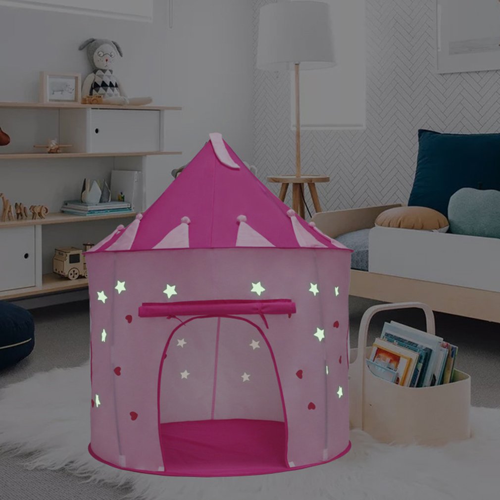 freundlicher Burg Yurt Spiel Zelt Faltbare freundlicher drinnen-Spiel Haus Prinzessin Zelt freundlicher leuchtend Zelt: Default Title