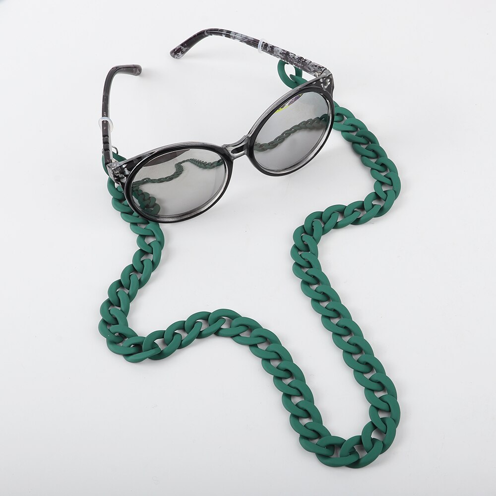 Matte Farbe Acryl Sonnenbrille Ketten Für Frauen Männer Lesebrille Ketten Brillen Kabel Halter Neck Kette Strap Lanyard