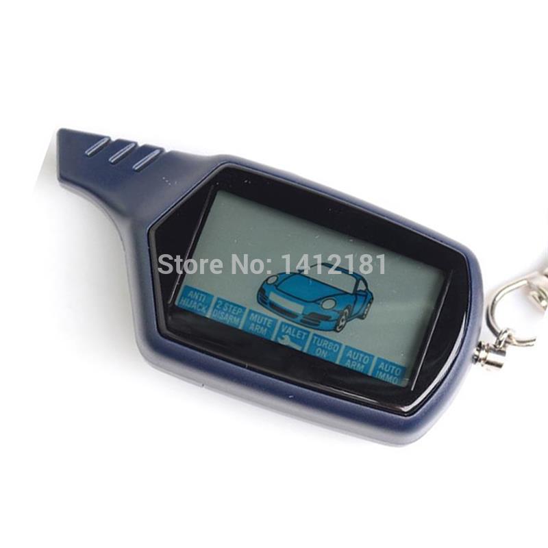Twage B6 LCD Control remoto clave + funda de silicona cubierta del Cuerpo Ruso llavero dos forma de sistema de alarma para coche Starline Twage B6