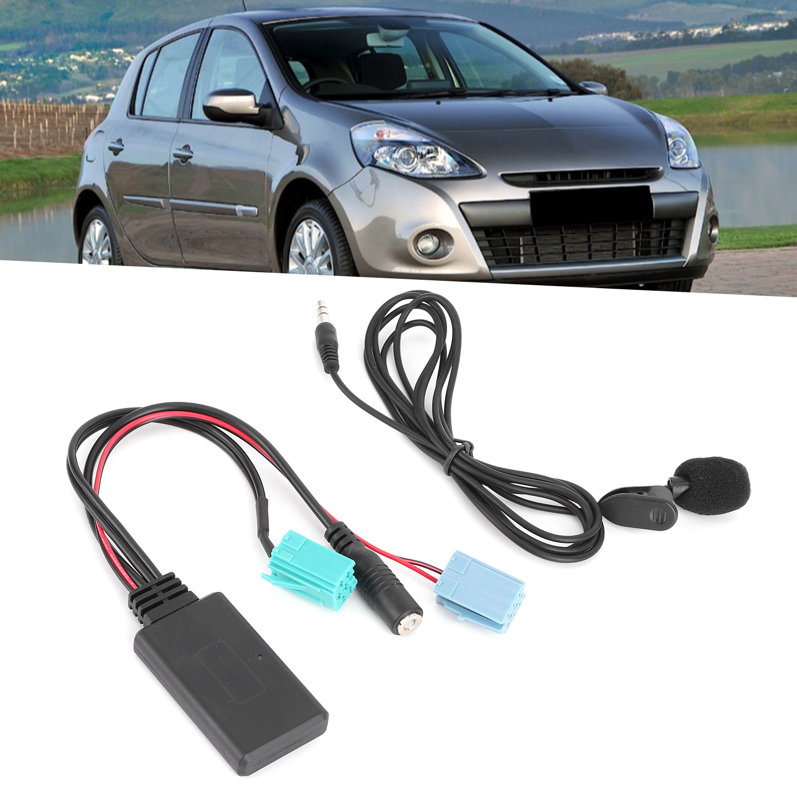 Bluetooth Audio Kabel 6pin Bluetooth Audio Kabel Auto Stereo Aux-In Adapter Met Microfoon Geschikt Voor Clio/Espace/Megane