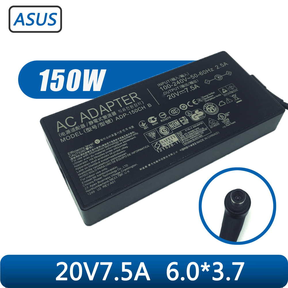 Original 20V 7,5A 150W AC Adapter Ladegerät für ASUS TUF Gaming F15 FX506LH-HN236W A18-150P1A Laptop Netzteil