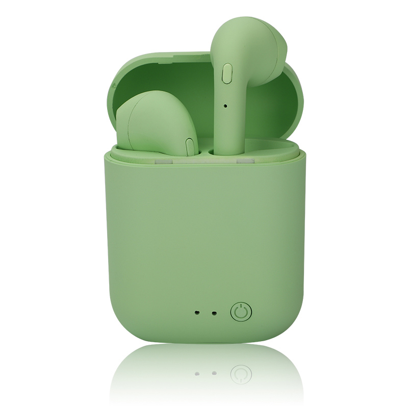 I12 Macaron Bluetooth-headset Mat Sport Stereofonisch Draadloos I12tws Bluetooth-headset 5.0: green