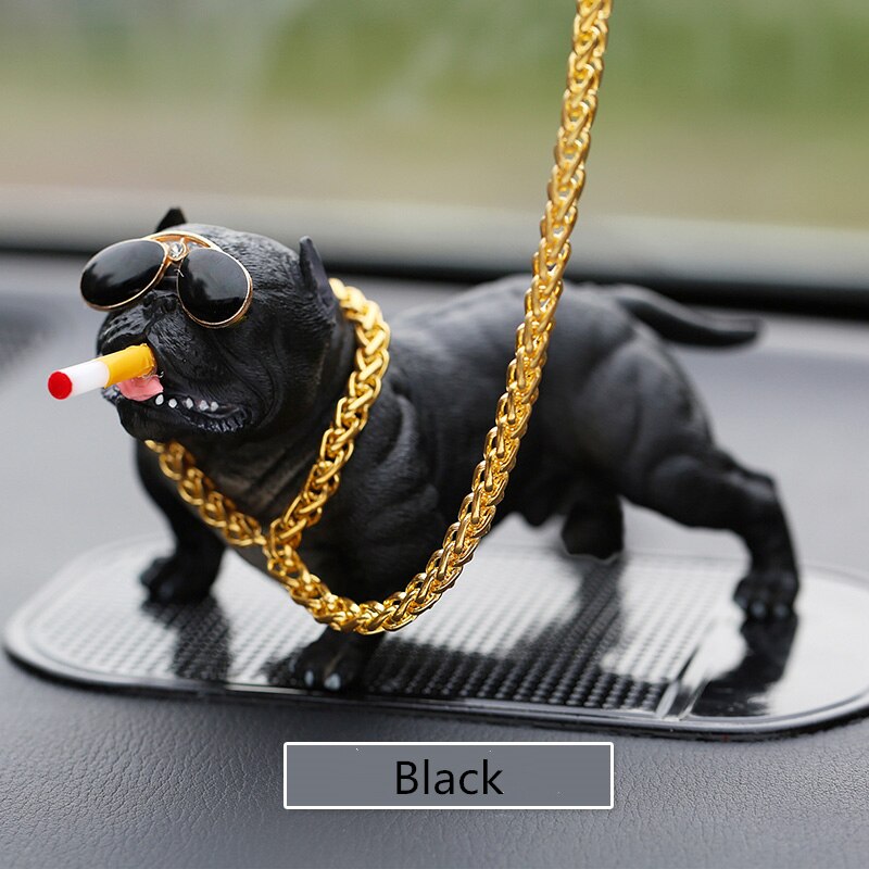 Creatieve Bulldog Auto Ornament Mode Simulatie Bull Hond Pop Auto Interieur Accessoires Ornamenten Decoratie