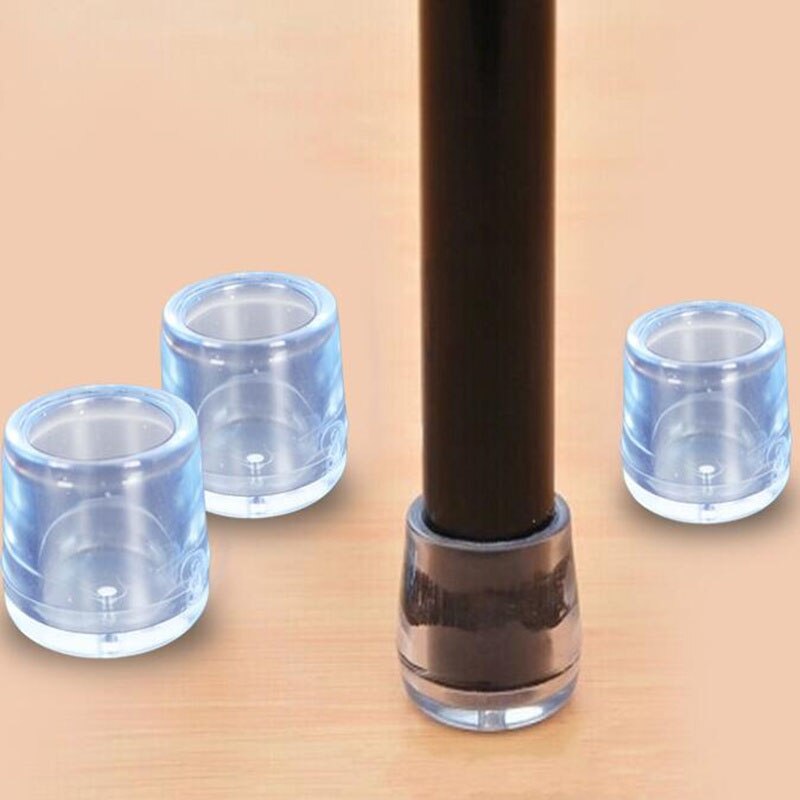 4pcs/set Chair Leg Caps Rubber Feet Protector Pads Furniture Table Covers Socks Plugs Cover Furniture Leveling Feet