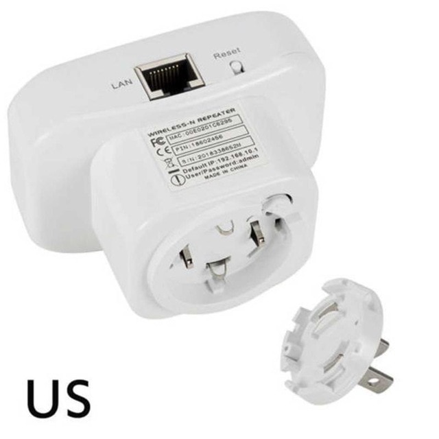 300Mbps Wi-Fi Repeater - Wireless-N 802.11g AP Router Extender - Signal Booster: US Plug