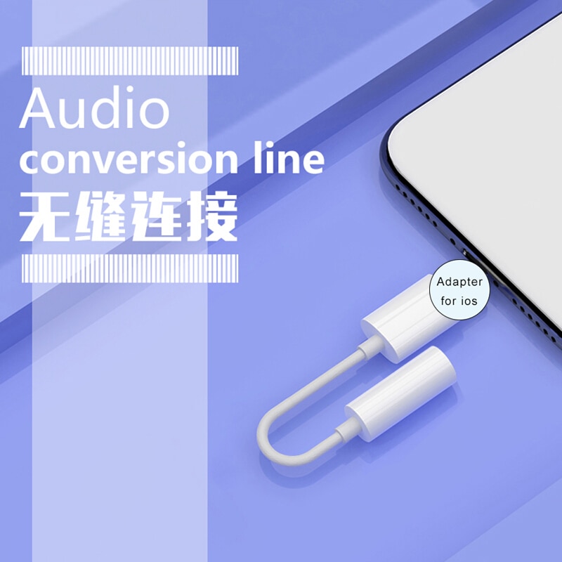 Voor Ios 13 12 11 Systeem Hoofdtelefoon Adapter Luisteren Muziek Connector 3.5Mm Koptelefoon Adapters Adapter Voor Iphone X xs 11 Pro 7 8