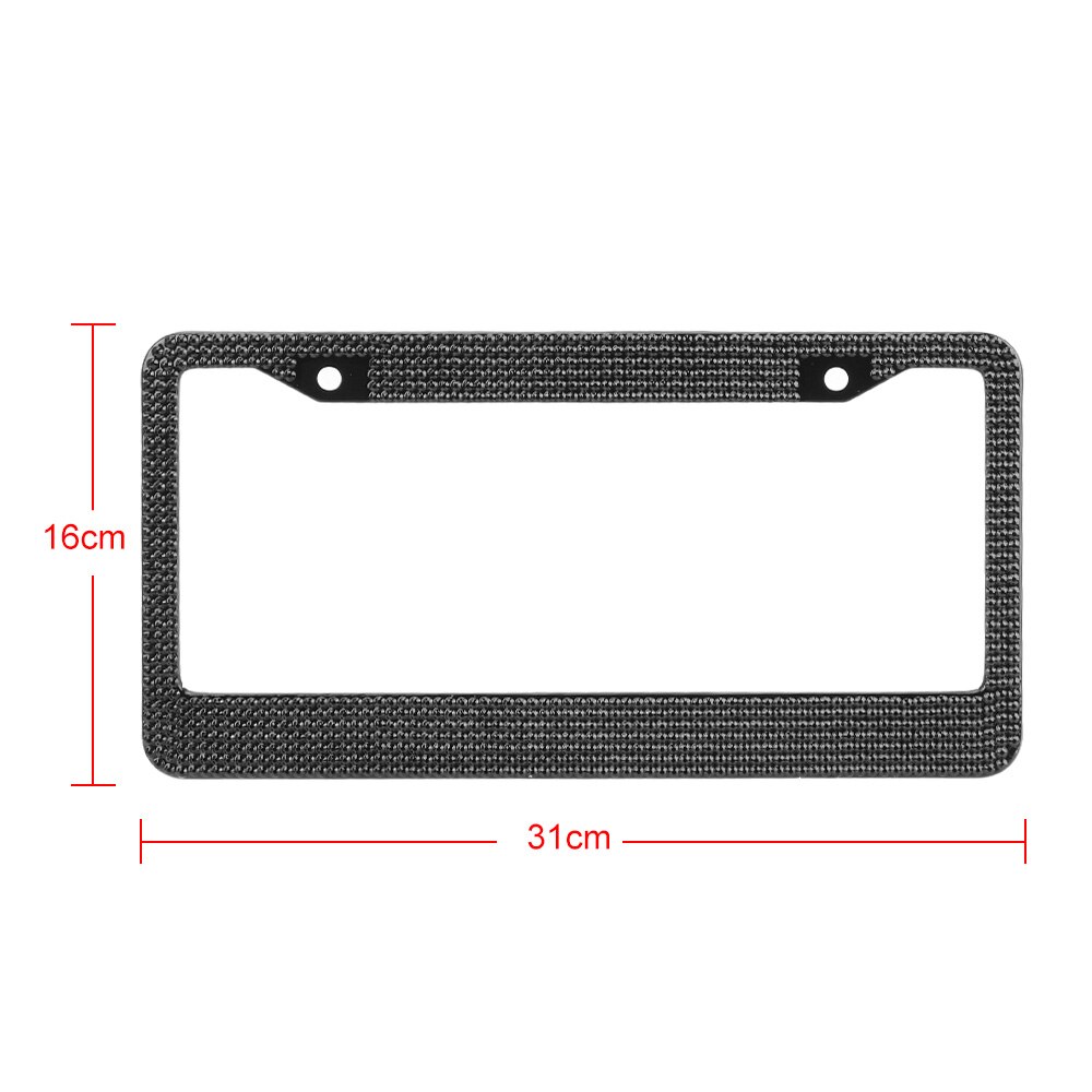 Marco de coche placa marco para matrícula cristal ostentoso soporte para matrícula para Estados Unidos Canadá camión hecho a mano Diamante de imitación
