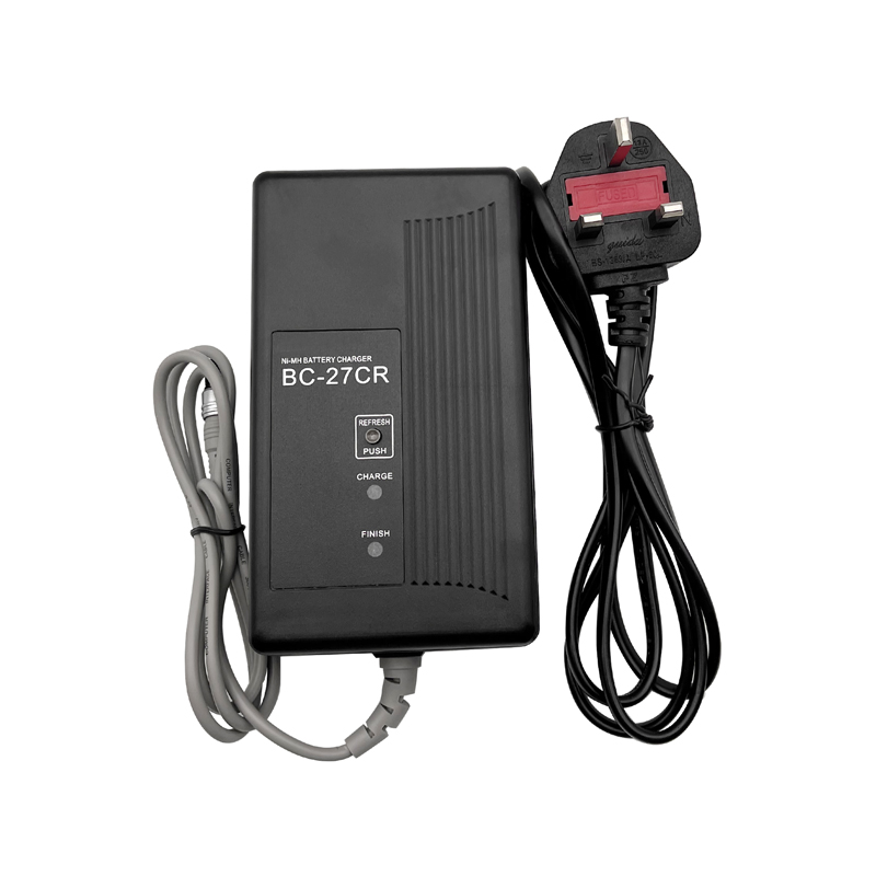 Cargador de BC-27CR para topcon, carga de batería de 3 pines BT-52Q BT-52QA: Plata