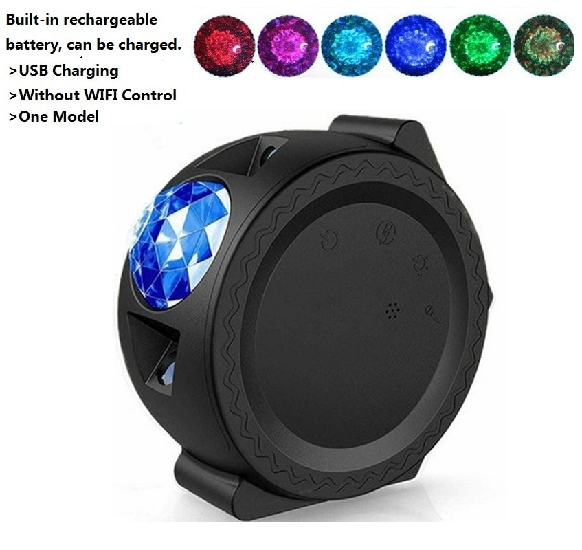 Colorful Starry Sky Galaxy Projector Lamp Children Bedroom Star LED Night Light USB Charging Projection Lamp Kids