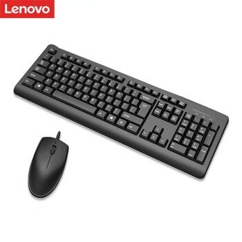 Lenovo Original Wired Keyboard and Mouse Set Combo USB Interface X830L KM4800S KM102 Waterproof for Desktop Computer Laptop: KMset-LE-X830L-wired