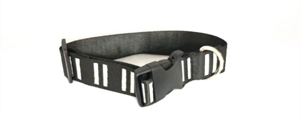 French Bulldog Adjustable Collar Leash Harness Set Small Medium Large Dogs Pet Dog Teddy Leading Accessories ZLL02: Black Collar / S