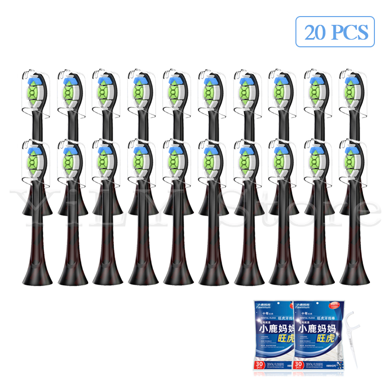 Replacement Toothbrush Heads For Ph Electric Toothbrush HX6250/HX6930/HX6730/HX6530/HX9023/HX9342/HX9140/HX9150 Bush Heads: PURPLE