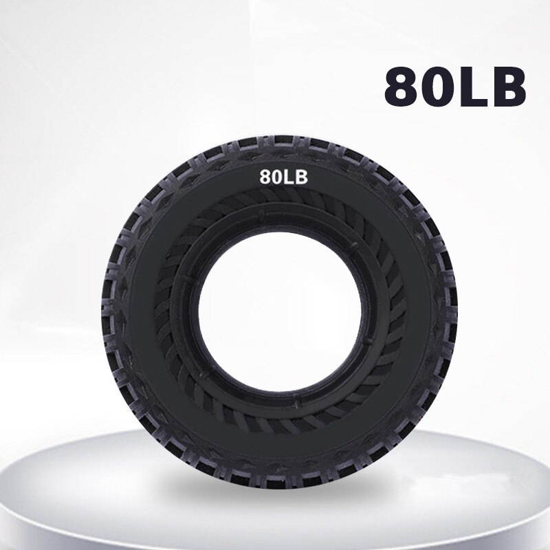 Silicone Portable Hand Grip Gripping Ring Carpal Expander Finger Trainer Grip Strength Rehabilitation Pow Stress Ring Ball: Black-80LB