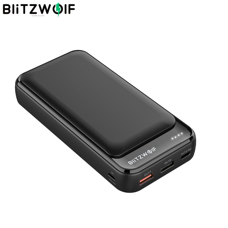 BlitzWolf BW-P11 20000mAh Handy, Mobiltelefon Energie Bank 18W QC 3,0 PD Energie Bank für iPhone 12 Profi Max für samsung S10 für Xiaomi für Huawei