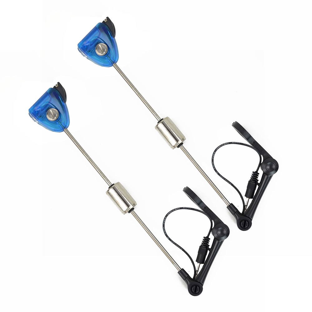 Alarmas de mordedura de pesca de carpa e iluminado LED Swinger Color azul juego de alarma para pesca de carpa
