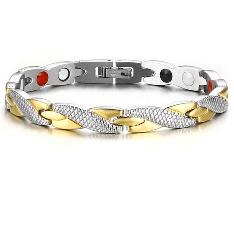 Twisted Gezonde Magnetische Armband Voor Vrouwen Power Therapie Magneten Magnetiet Armbanden Bangles Mannen Gezondheidszorg Sieraden: 1