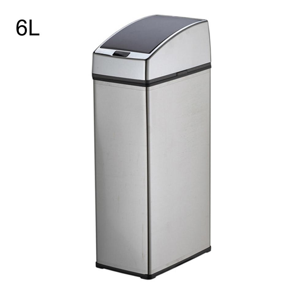 3/4/6L Automatic IR Smart Sensor Dustbin Trash Can Induction Household Waste Bin Smart Sensor Dustbin: Default Title