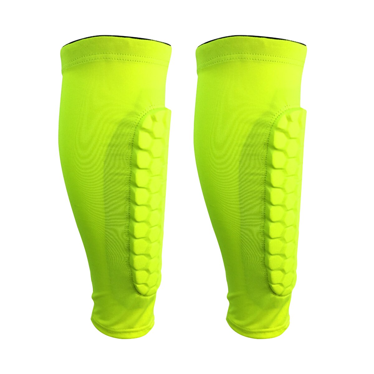 Sport Bescherm 2 Stuks Kalf Beschermhoes Professionele Crashproof Shin Guards Fit Voor Voetbal Basketbal Fietsen Klimmen: Licht Groen / XL