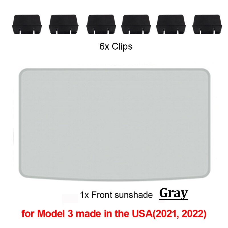 Parasol de techo de vidrio para coche Tesla, parasol frontal y trasero para parabrisas Skylight, sombreado UV, actualización, modelo 3, , 2022