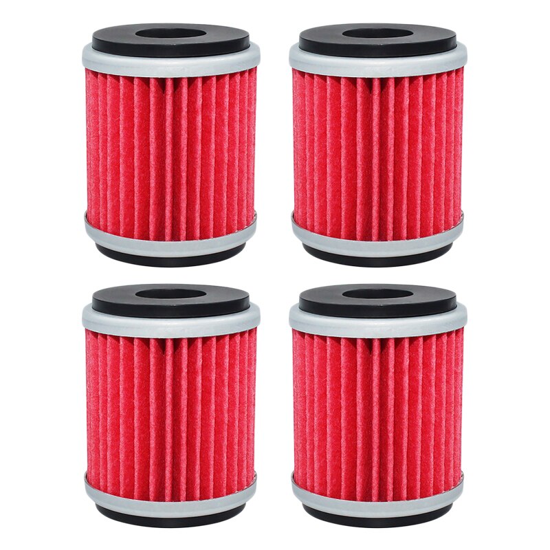 Filtro de aceite de piezas de motocicleta Cyleto de 1/4/6 Uds para HM Moto Urban Scrambler City 125 Trail locusa 200 4T: 4pcs-red