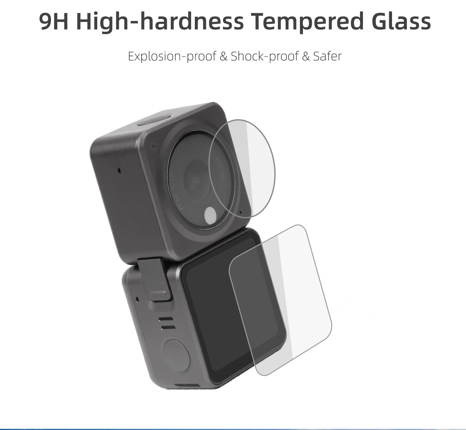 DJI ACTION 2 tempered film accessories camera lens display protective film DJI ACTION 2 HD explosion-proof film