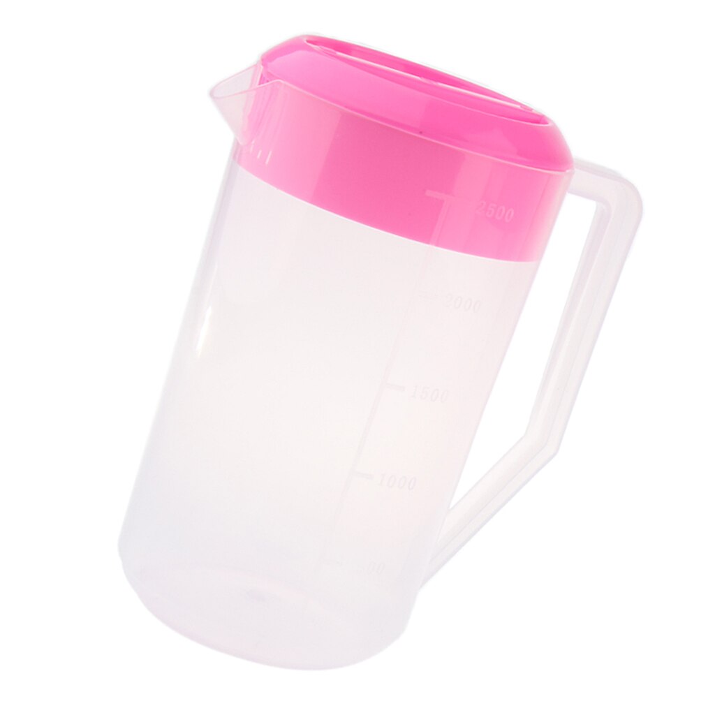 Plastic Cold Water Jug Pot Pitcher With Lid For Juice, Milk, Water 2.5L