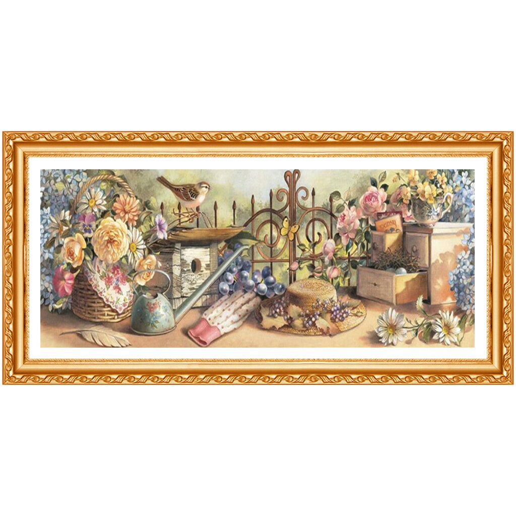Flower Bird Spring Scenic DIY Diamond Embroidery 5D Diamond Painting Cross Stitch Household Patchwork Craft Full Layout ASF583