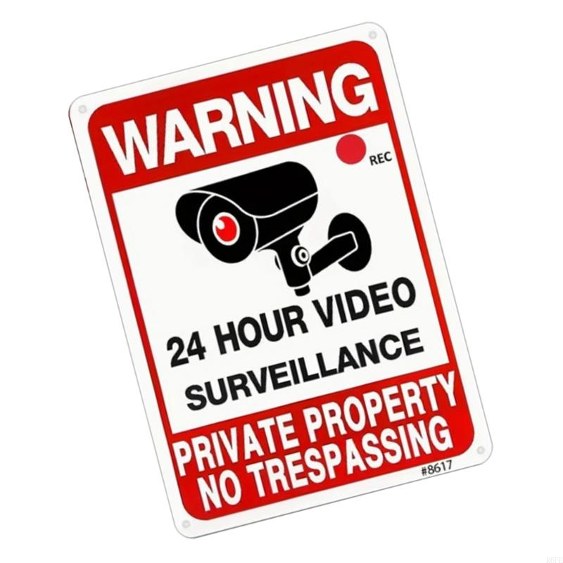 R6FE Beschermende auto Interieur WAARSCHUWING Sticker Duurzaamheid Auto Safety Reflective Sticker voor lang onbeheerd parkeren