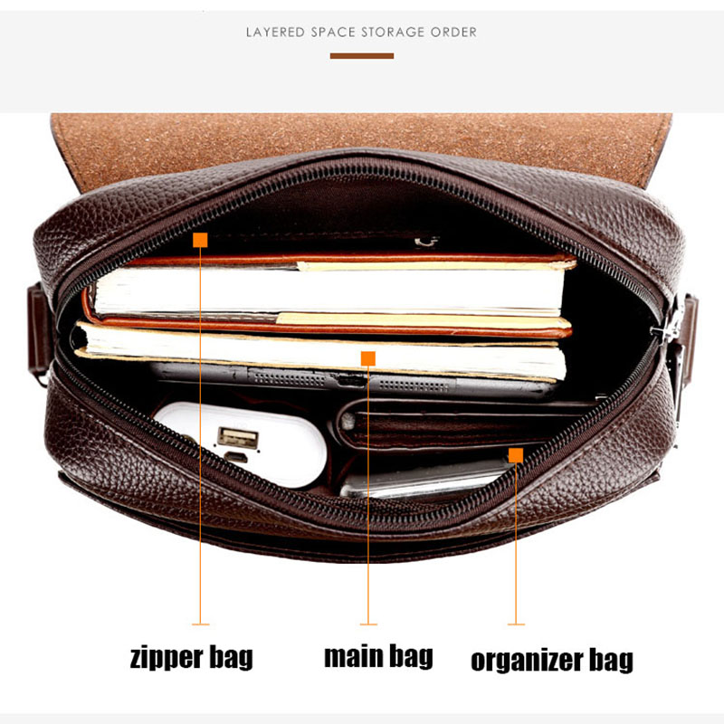 Mannen Crossbody Schoudertassen Pu Lederen Aktetas Voor Mannen Business Man Messenger Bag