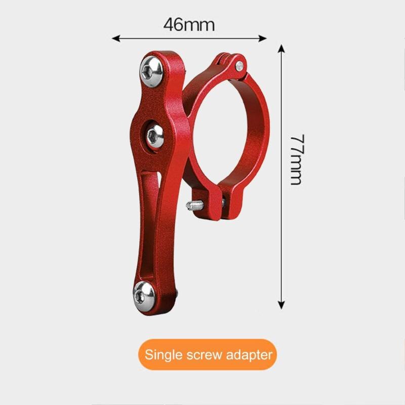 Soporte duradero para botella de bicicleta, soporte de botella de agua de bicicleta, adaptador de doble tornillo para manillar de bicicleta de montaña: B