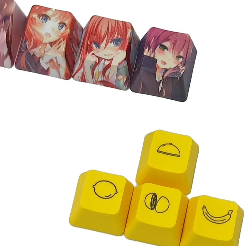 Diy-mechanische tastatur, pbt-oem-profil, richtung  r4 , esc-tastenkappe, fünfseitig farbsublimierte tastenkappe für cherry mx-schalter