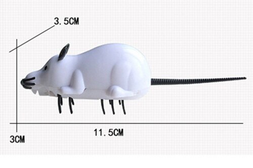 [MPK Store] Battery Operated Cat Toy, Black Ant/Mouse, White Ant/Mouse, Electric Fast Moving Toy, Cats-go-crazy Toy Series: White Mouse