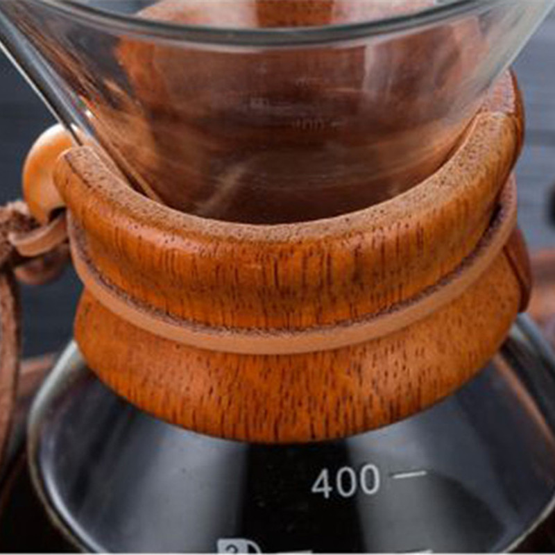 Hoge Temperaturen Glas Koffiezetapparaat Koffiepot Espressomachine Met Rvs Filter Pot 400 Ml