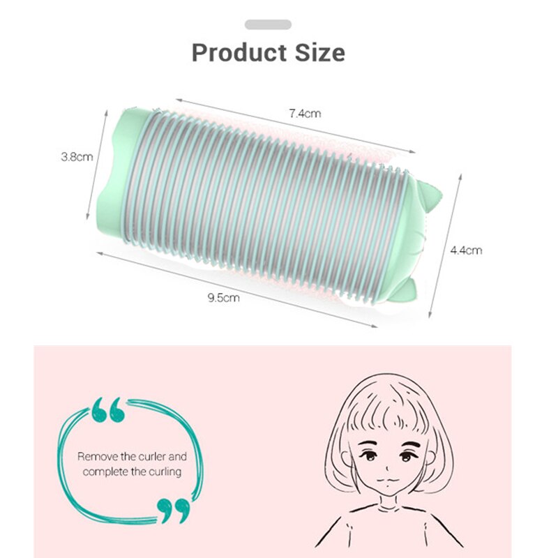 Modelador de Cabelo portátil Recarregável USB Aquecimento Elétrico Rolo Magia Aperto Grande Manual de Ferramentas de Cabelo Estilo de Cabelo DIY