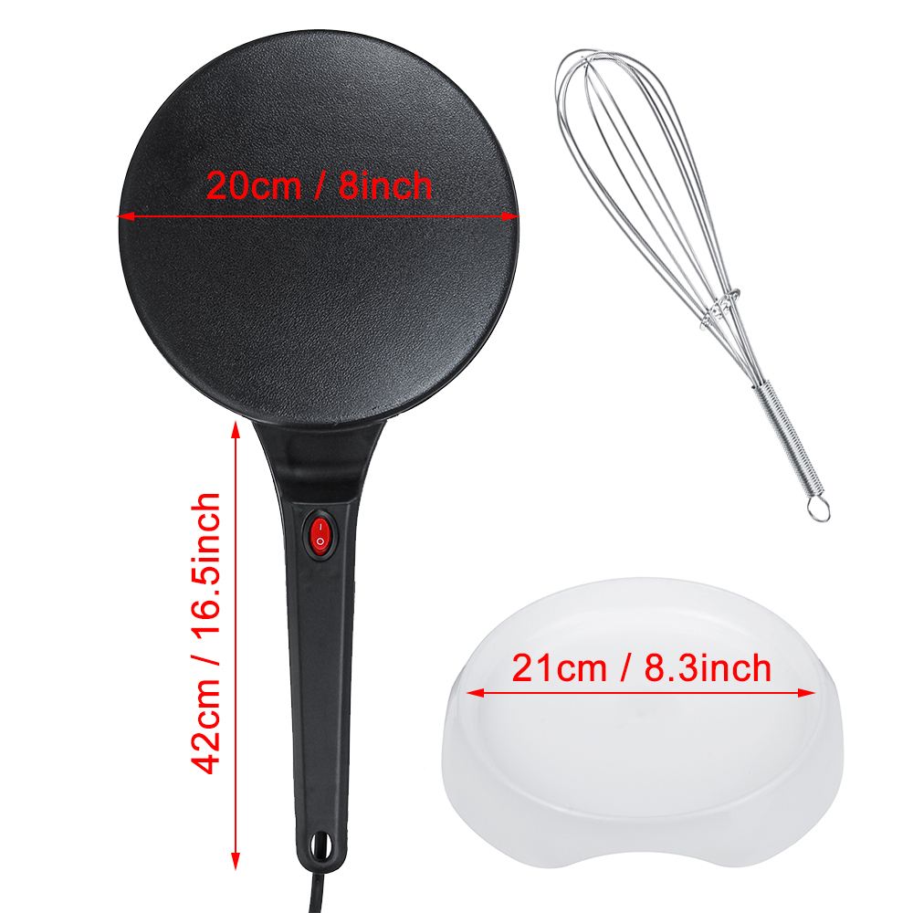 900W 220V Non-stick Electric Crepe Pizza Maker Pancake Non-stick Griddle Baking Pan Cake Machine Kitchen Cooking Tools Crepe