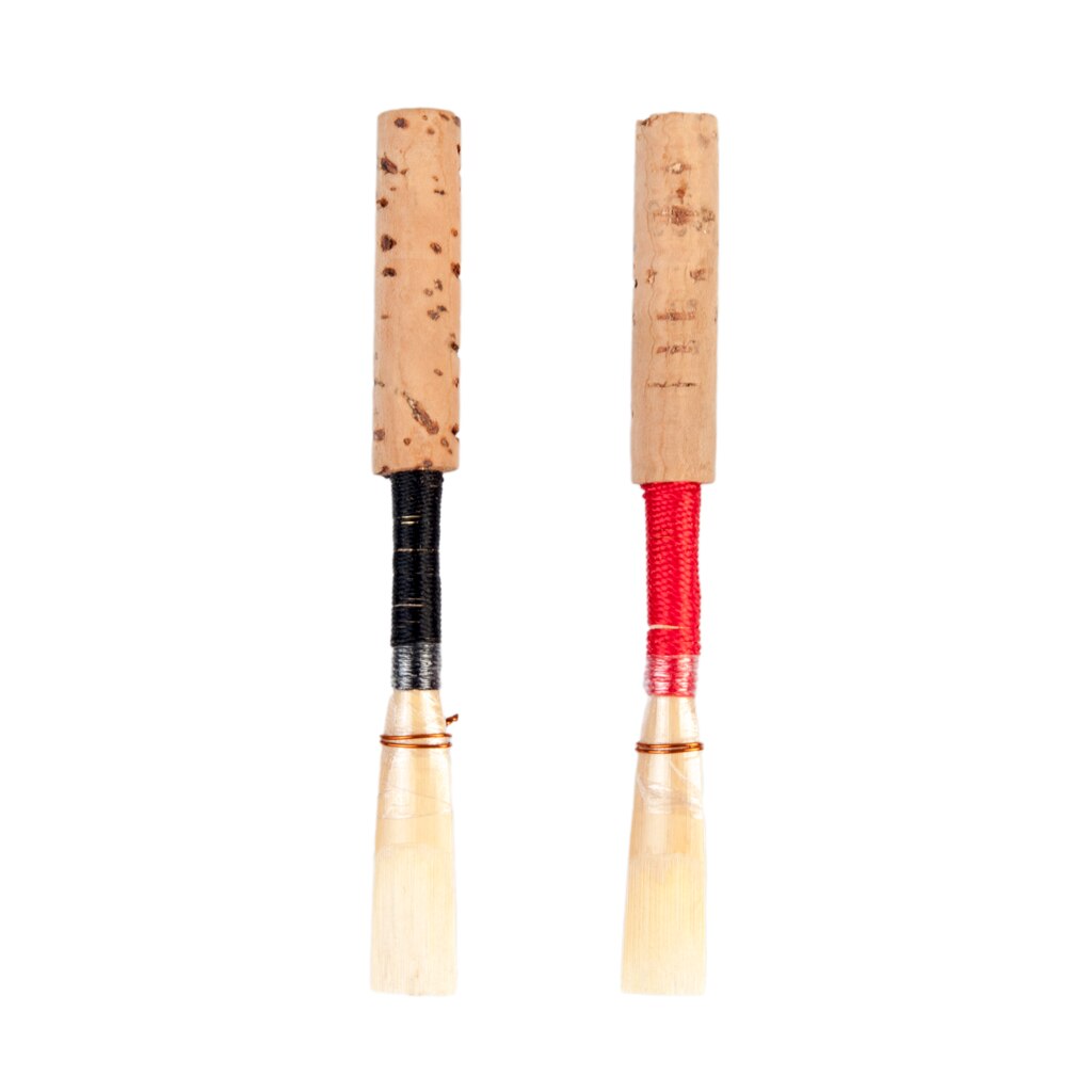 Naomi 5Pcs Hobo Riet Zwart Hoogwaardige Hobo Riet Kurk Riet Medium Zachte Houtblazers Instrument Onderdelen Accessoires