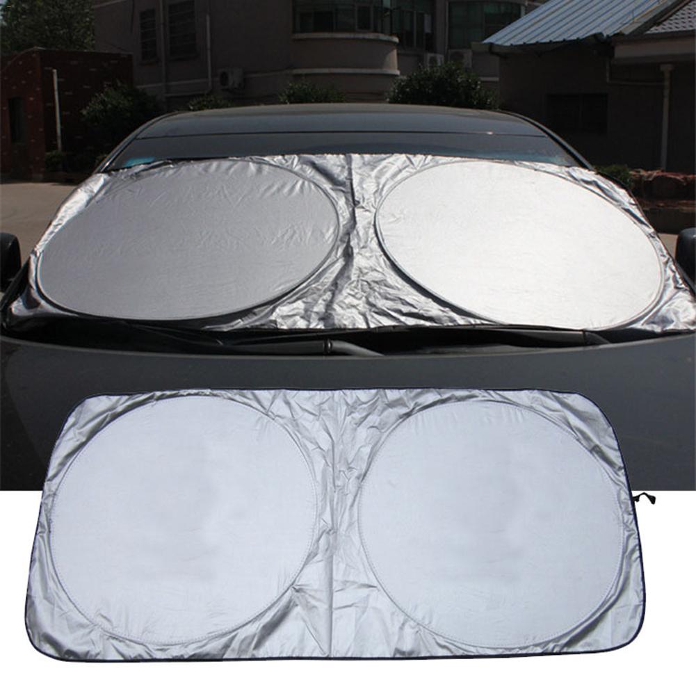 Parasol delantero Universal para parabrisas de coche, accesorios para coche, cubierta plegable para tablero, visera, cubierta de cristal para parasol de parabrisas delantero