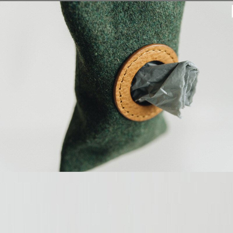Outdoor Dog Toilet Bag Trash Bag Holder Dog Poop Bag Holder Felt Bag Pet Trash Bag Keychain Felt Toilet