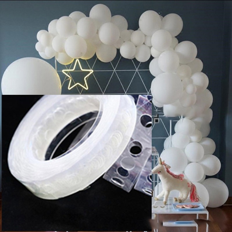 Balloon Accessories 5M Balloon Chain Ribbon Dot Wedding Party Birthday Background Decoration Balloon Chain Arch Happy Birthday