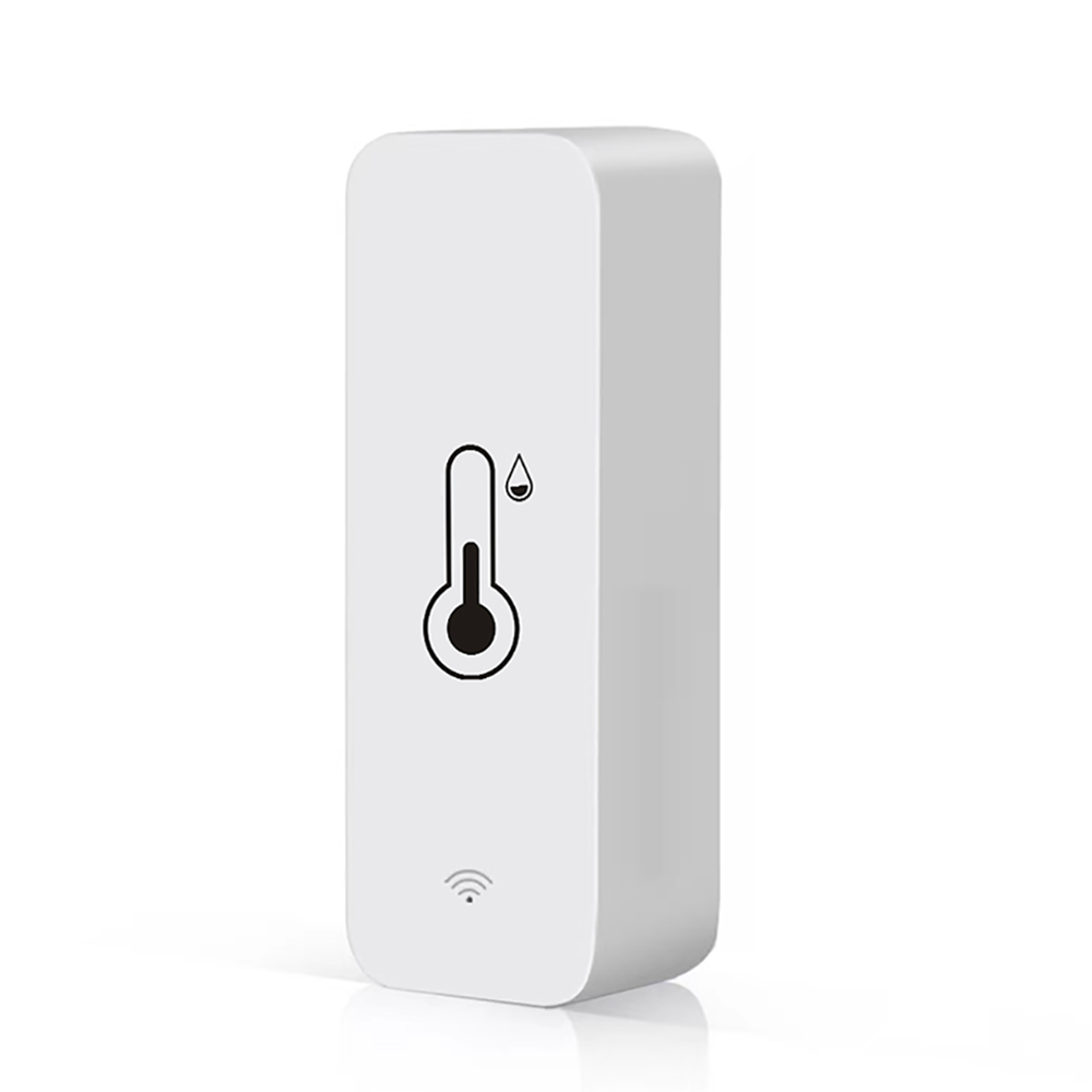 Tuya-Sensor de temperatura y humedad WiFi, Monitor remoto SmartLife para trabajo doméstico inteligente con asistente de Google Alexa: Default Title
