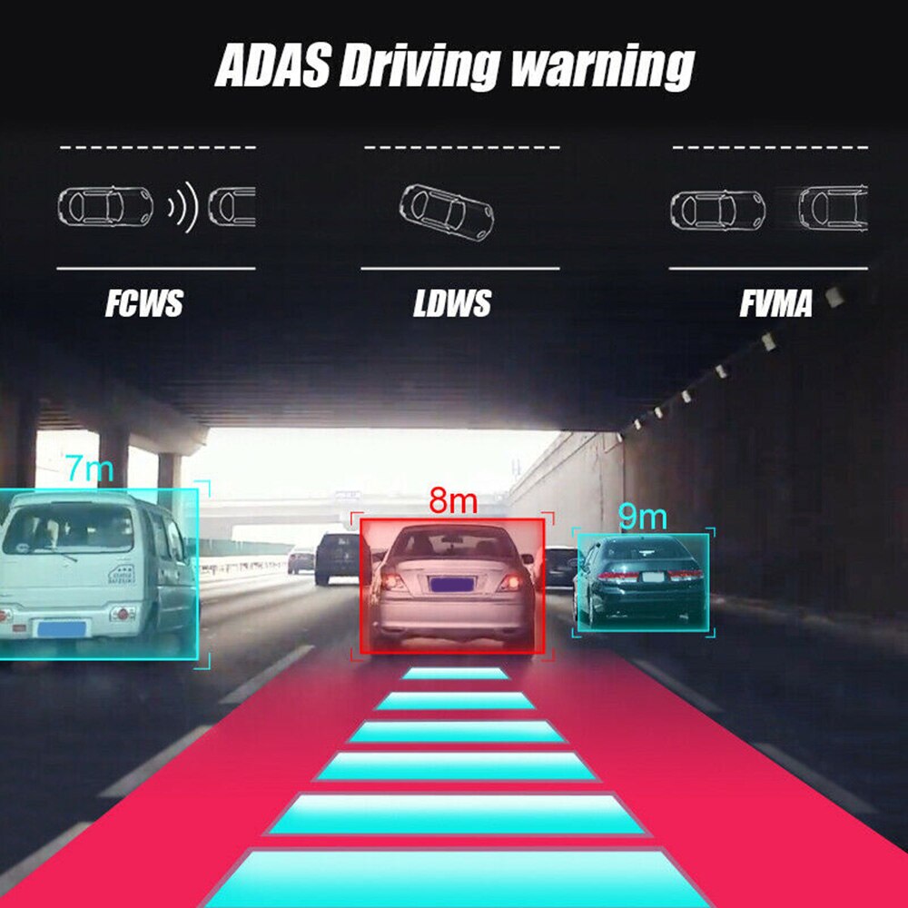 1080p wifi gps kamera bil dash cam dvr videoinspelare mörkerseende g-sensor adas märke och