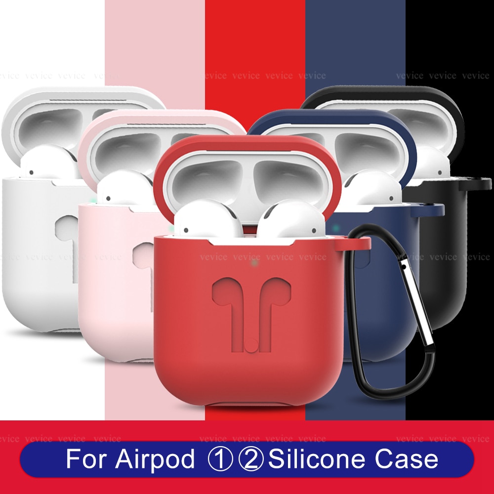 Soft Silicone Cases for Airpods 2nd 1st Protective Earphone Cover Case for Apple airpods2 Air pods 2 1 Shockproof Sleeve Pouch