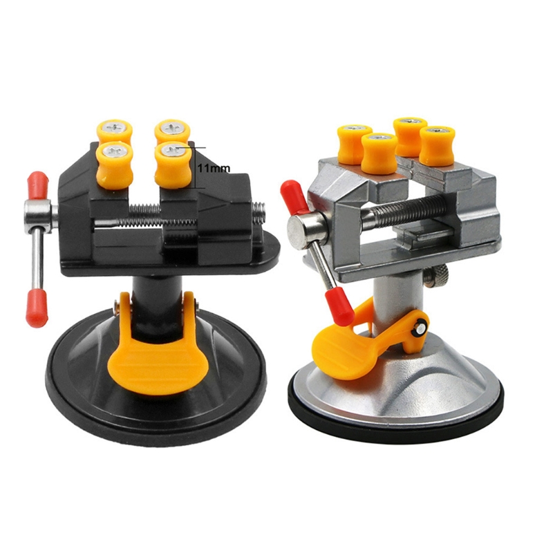 Petit étau électrique fixe réglable pour établi de Table, meuleuse rotative à 360 °, perceuse à main rotative, ventouse, étau fixe