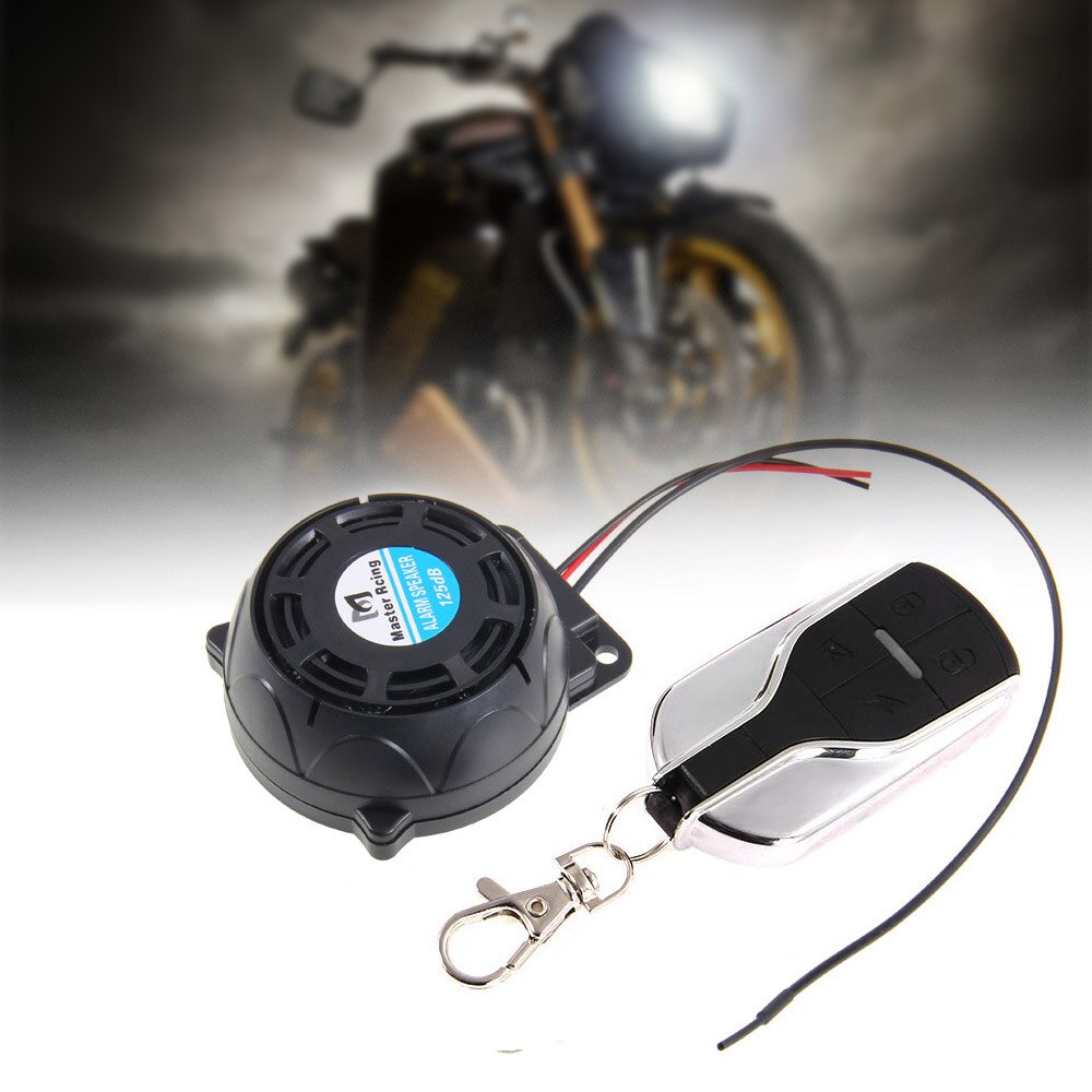 Motorcycle Anti-Theft Alarm System Warning Lock Anti-Theft Alarm Remote Control Sensor