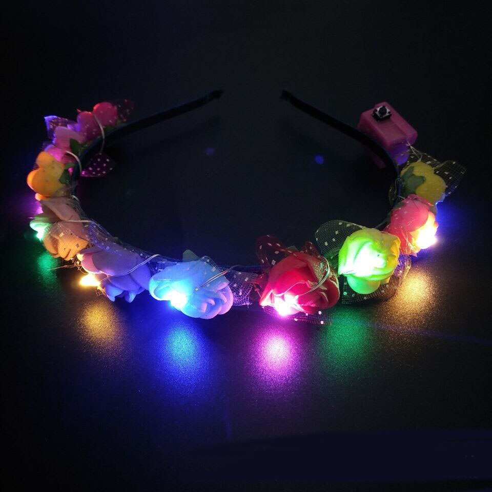 Kinderen meisjes feest verkleedkleding make-up hoofdband haarband slinger lichtgevende led bruiloft carnaval nachtclub rekwisieten