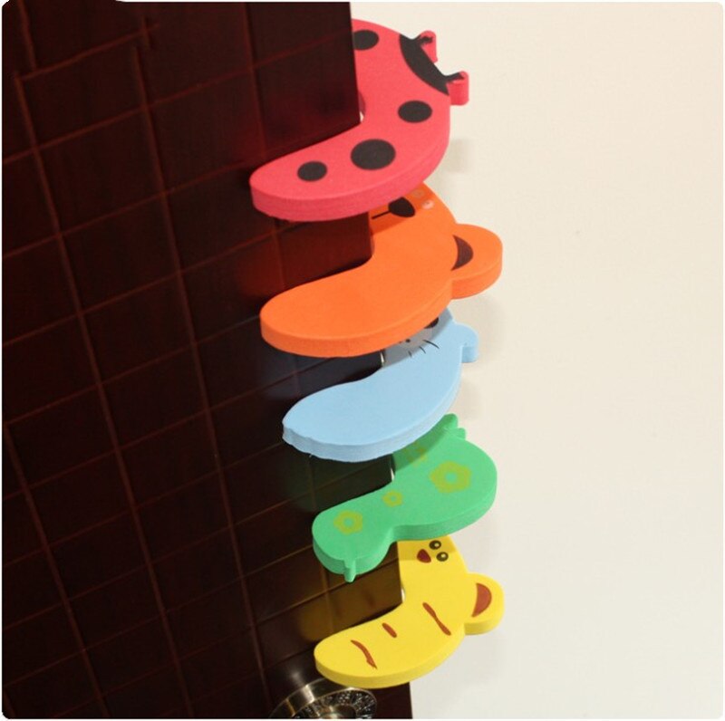 Kind Veiligheid Bescherming Baby Veiligheid Leuke Dier Veiligheid Deurstopper Kindje Pasgeboren Zorg Kind Lock Bescherming Van Kinderen: 5pcs random