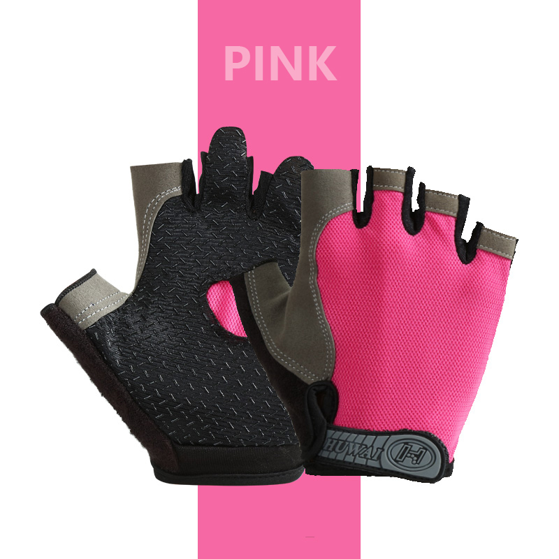 Ademend Half Vinger Gym Halters Handschoenen Mannen Vrouwen Bodybuilding Crossfit Oefening Sport Handschoenen Voor Fietsen Fiets Anti Slip: Bordeaux / S