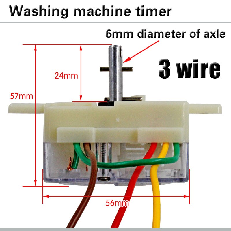 Semiautomatisk dobbelt cylinder vaskemaskine 3 wire 180 graders vaskekontakt 15- minutters vasketimer