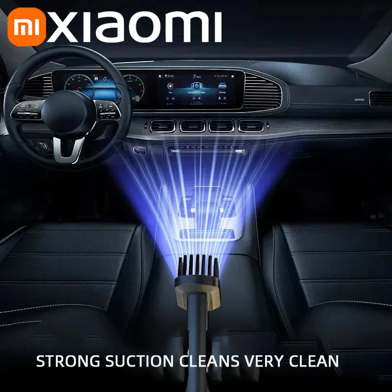 ξAO MIJIA 69980000 Pa Auto-Staubsauger, 120 W, hohe Leistung, USB-Aufladung, kabelloser Handstaubsauger, starke Saugkraft, für Auto und Zuhause
